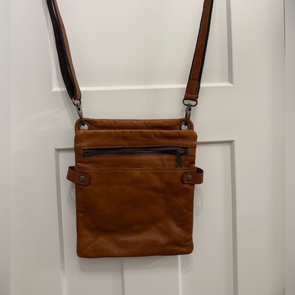 Patricia Nash Brown Leather Crossbody Bag